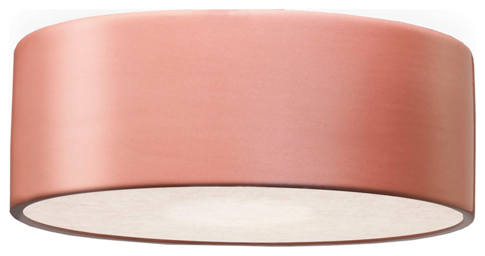 Short Round LED Flush, Gloss Blush