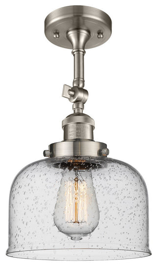 Innovations Lighting 201F-Sn-G74-Led 1 Light Dimmable Led Semi-Flush Mount