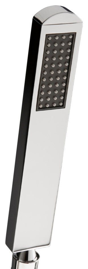 Lacava Tre Collection Hand-held Rounded Rectangle Shower Head, Polished Chrome