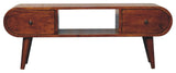 Chestnut Circular TV Unit