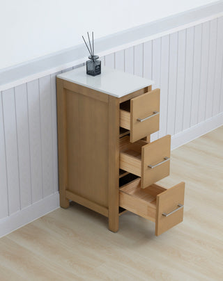 Vanity Art Freestanding Bathroom Storage Cabinet with Ceramic Top