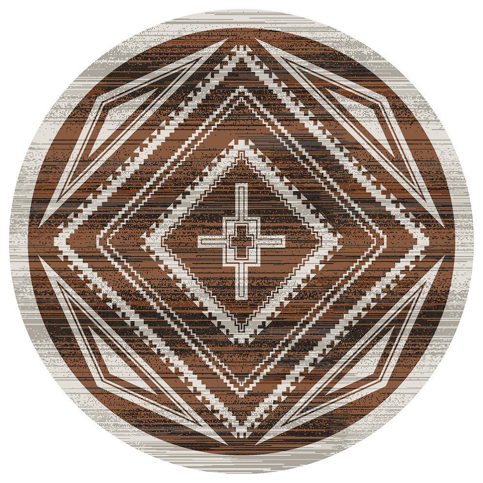 Rim Shot, Brown, 8' Round