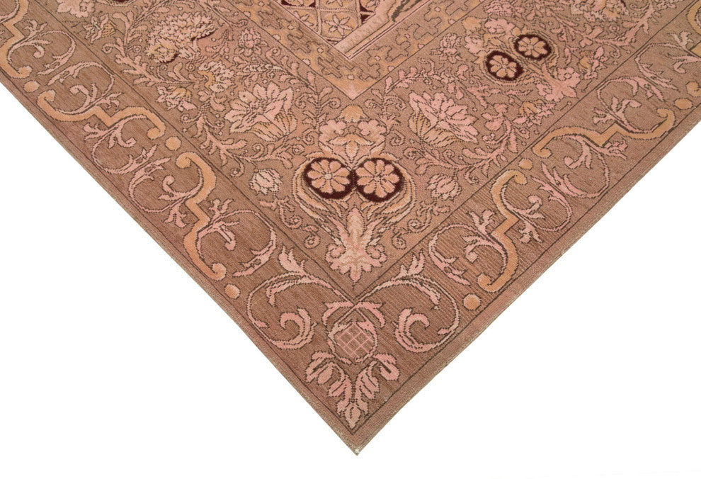 Rug N Carpet - Hand-Knotted Oriental 10' 2" x 12' 11" Soft Oushak Area Rug