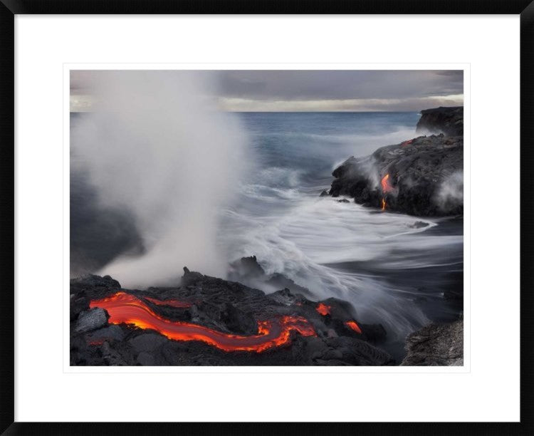 "Fried Feet" Framed Digital Print by Miles Morgan, 30"x24"