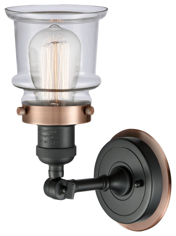 INNOVATIONS LIGHTING 203BK-BPAC-HRAC-G182S 1 Light Mixed Metals Sconce