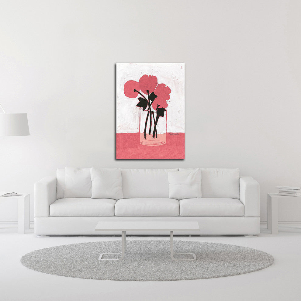 Poppy Vase by Megan Galante, Print on Canvas, 20"x28"
