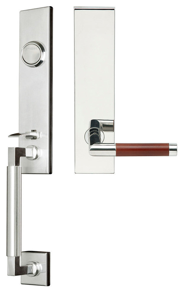 Cabernet Lever, Tubular Dummy Handleset, Left Hand, Polished Stainless Steel