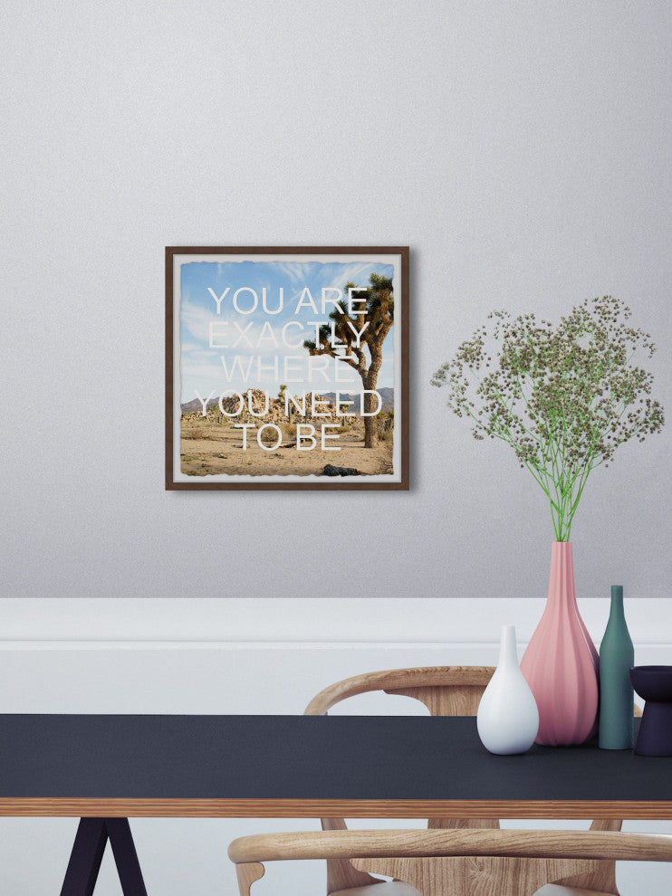 "Right Place" Framed Painting Print, 24x24