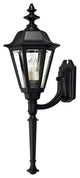Hinkley Manor House Large Wall Mount Lantern With Tail, Black