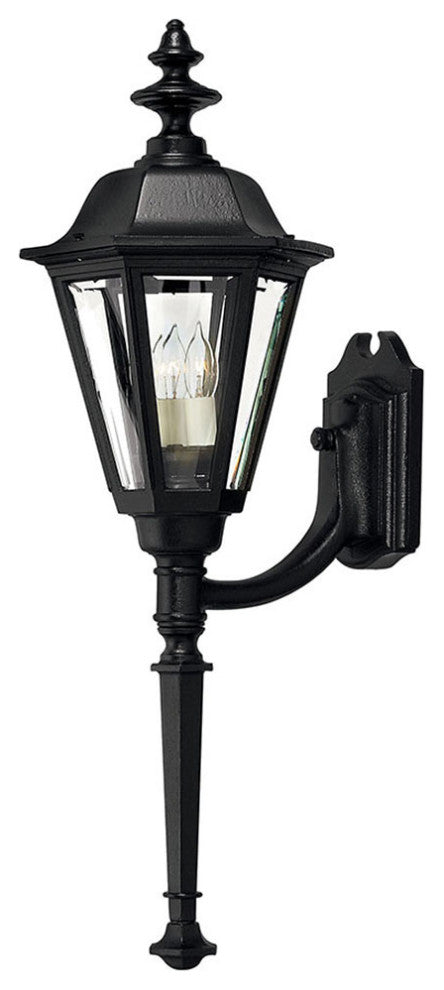 Hinkley Manor House Large Wall Mount Lantern With Tail, Black