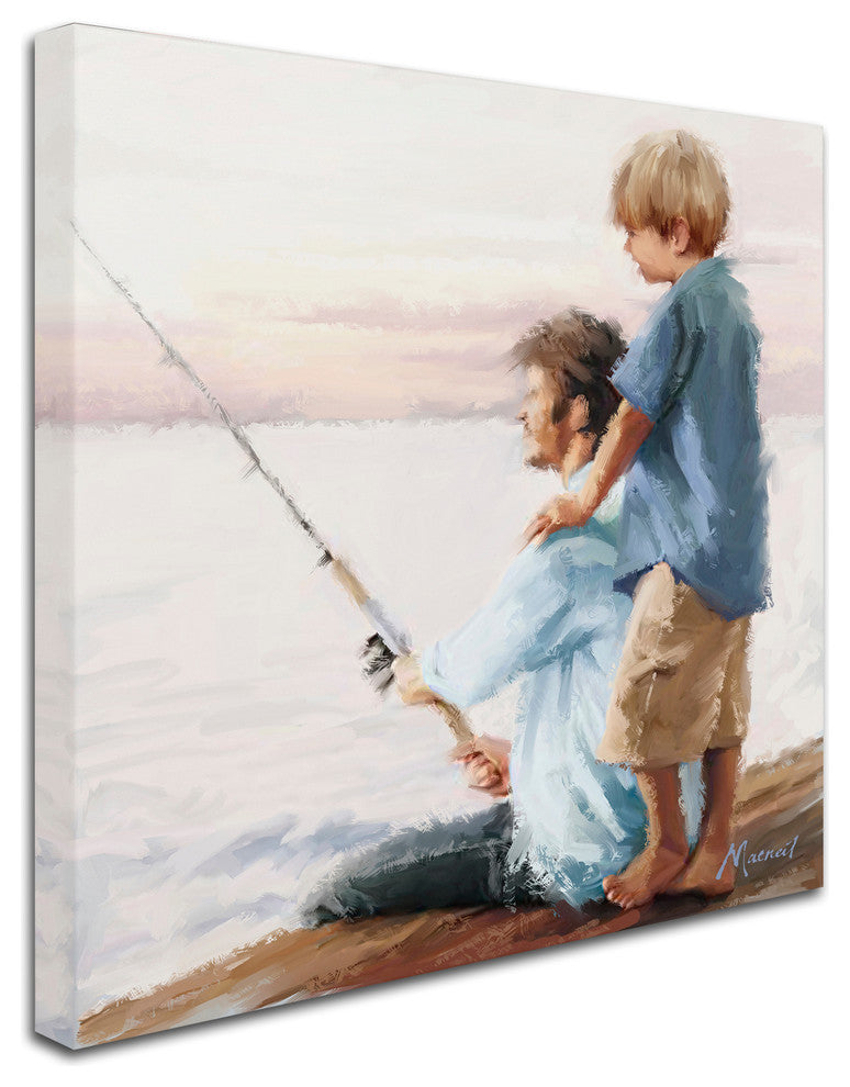 The Macneil Studio 'Father and Son 2' Canvas Art, 14"x14"