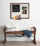 Calter Framed Linen Fabric Pinboard, Walnut Brown 21.5x27.5