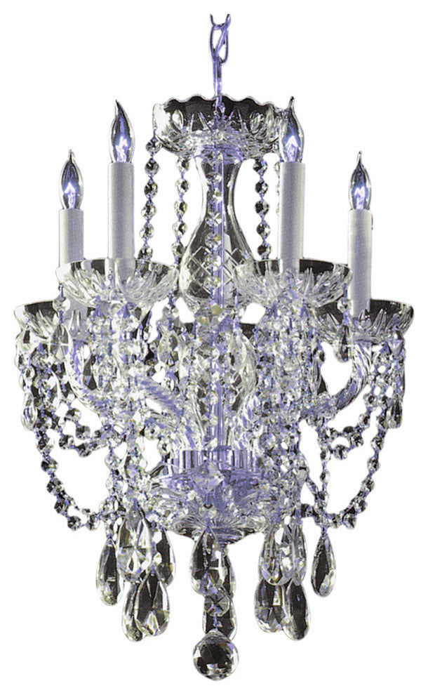 Crystorama Traditional Crystal 5-Light Mini Chandelier