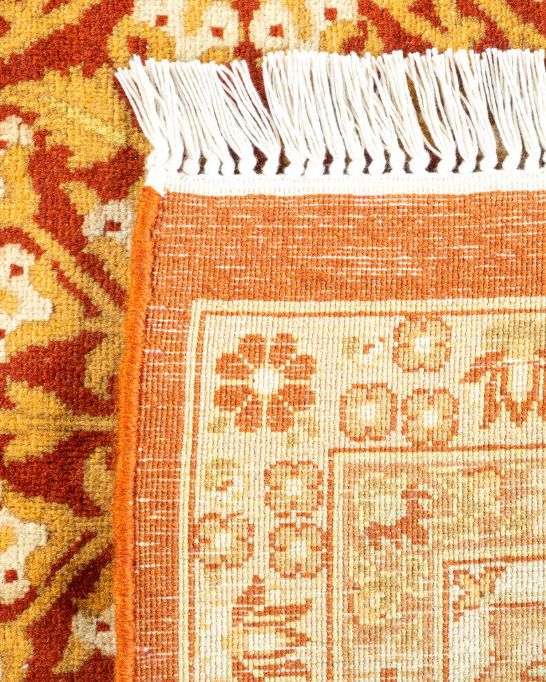 Mogul, One-of-a-Kind Hand-Knotted Runner Orange, 6'1"x14'1"