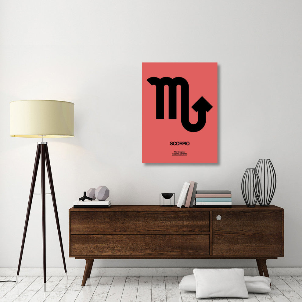 "Scorpio Zodiac Sign Black" Fine Art Print