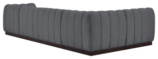 Quinn Chenille Upholstered 5-Piece L-Shaped Modular Sectional, Grey