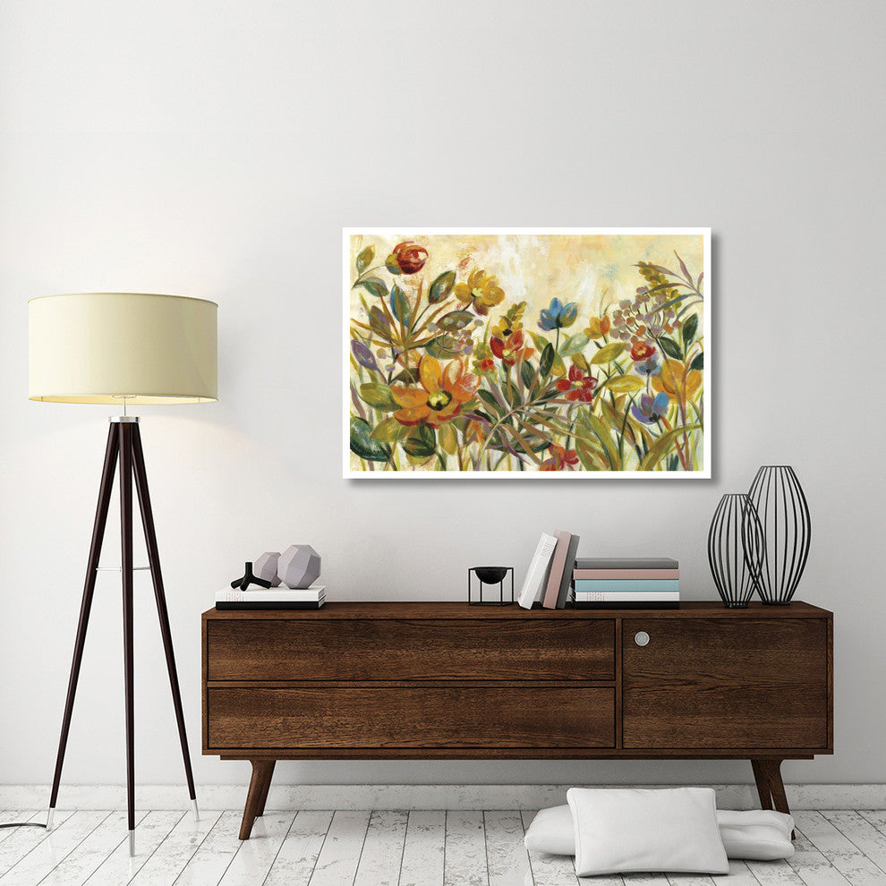 "Rain Forest Floral" Digital Paper Print by Silvia Vassileva, 50"x34"