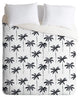 Little Arrow Design Co Watercolor Palm Tree, Black Duvet Cover Set, Twin XL