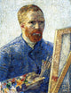 Vincent Van Gogh Self Portrait as a Painter Wrapped Canvas, 21"x28"