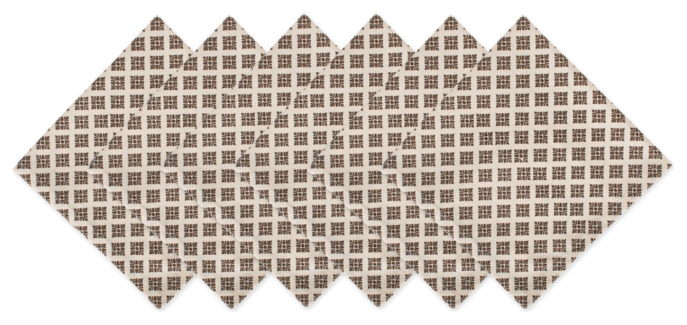 Heirloom Diamond Printed Napkin, Set of 6