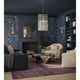 Seville Collection 4-Light Contemporary Foyer Light, Soft Gold