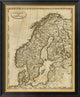 "Sweden, Norway, 1812" Framed Canvas Giclee by Aaron Arrowsmith, 28x34"
