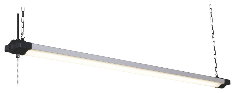 Mercer 46" LED Smart Wi-Fi Shop Light Silver and Black