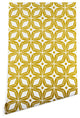 Deny Designs Heather Dutton Starbust Wallpaper, Yellow, 2'x8'