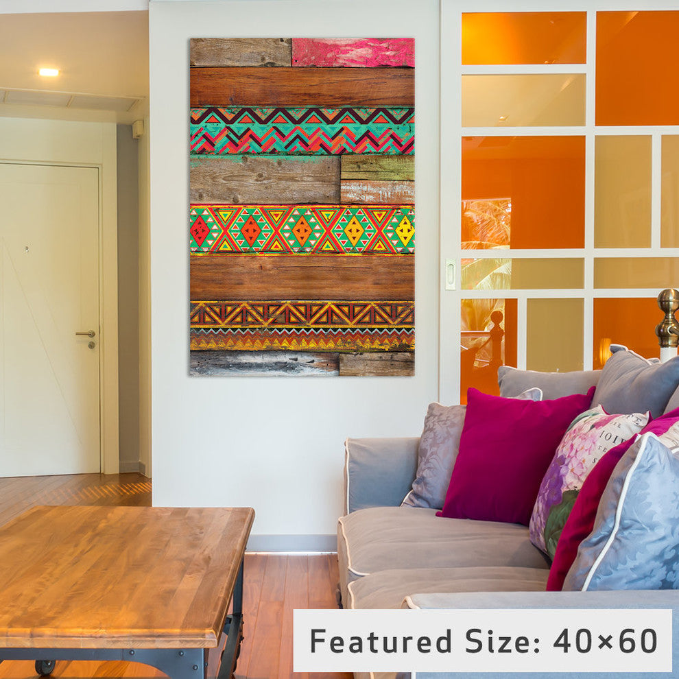 "Indian Wood Gallery" by Diego Tirigall, 26x18x1.5"