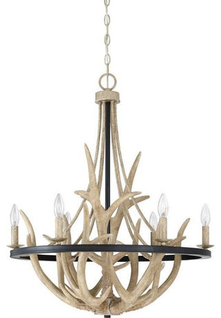 Quoizel JR5006EK Six Light Chandelier Journey Earth Black