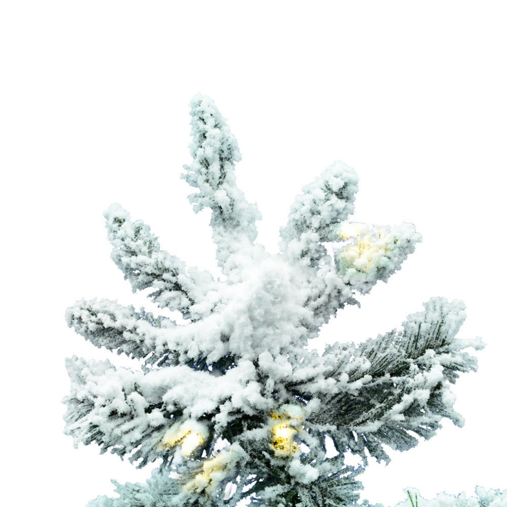 Vickerman A895086Led 10' Flocked Utica Christmas Tree, Warm White Lights