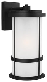 Wilburn Large 1-Light Outdoor Wall Lantern, Black
