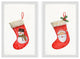 Snowman and Santa Diptych, 2-Piece Set, 12x18