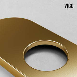 VIGO 5.5" L Bathroom Deck Plate, Matte Gold