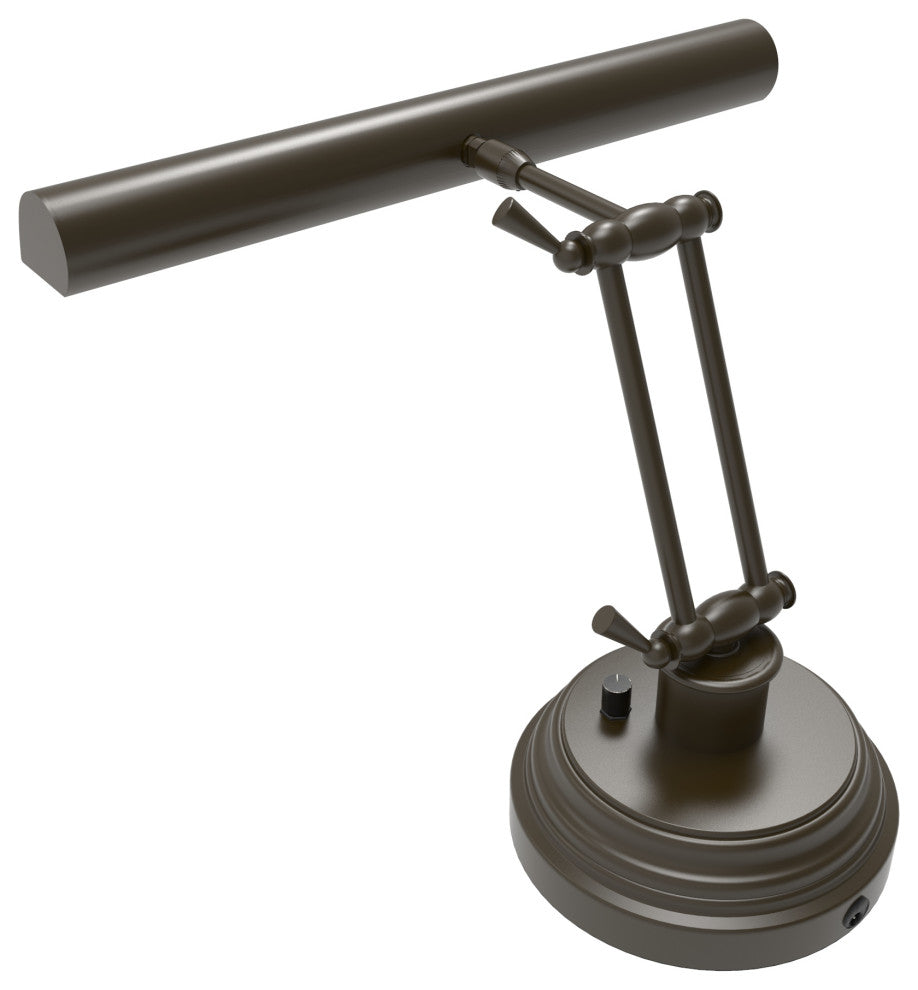 LED Piano Desk Lamp, Mahogany Bronze