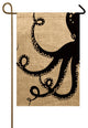 Octopus Burlap Garden Flag
