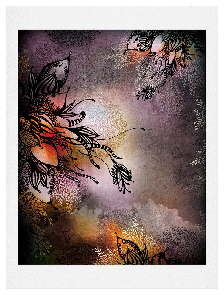Deny Designs Iveta Abolina Purple Rain Art Print
