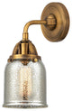 Small Bell Sconce, Brushed Brass, Silver Plated Mercury, Silver Plated Mercury