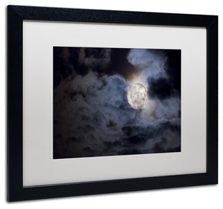 Jason Shaffer 'Supermoon ' Matted Framed Art, Black Frame, White Mat, 20x16