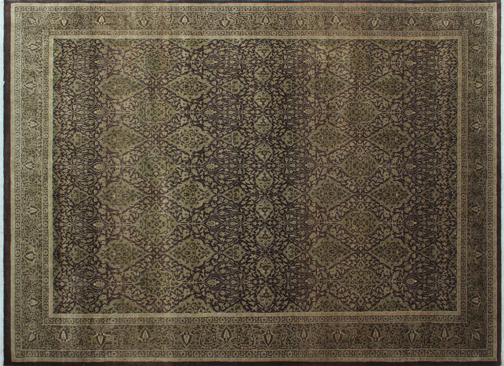 Vegetable Dyed Versailles Bromley Drk. Brown Rug, 9'0x12'0