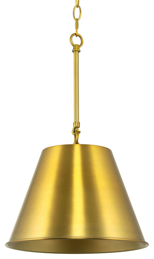 Kira Home Vida 12" Pendant Light, Metal Empire Shade, Adjustable Hanging Height
