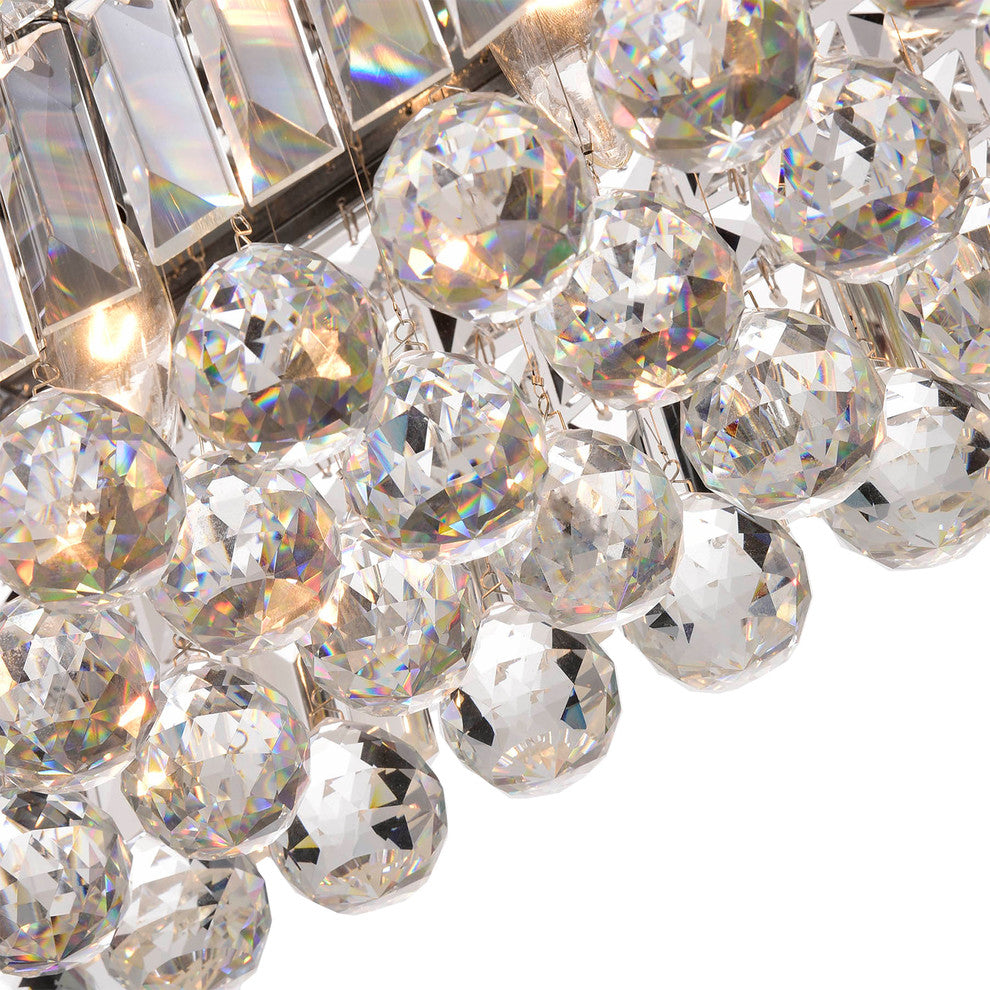 Aster 5-Light Chrome Crystal Chandelier