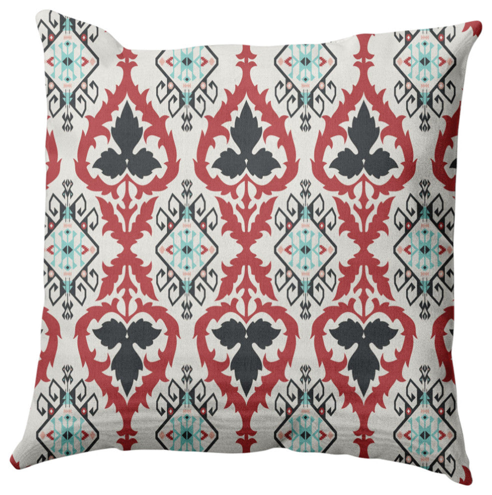 Bombay Decorative Throw Pillow, Pepper, 20"x20"