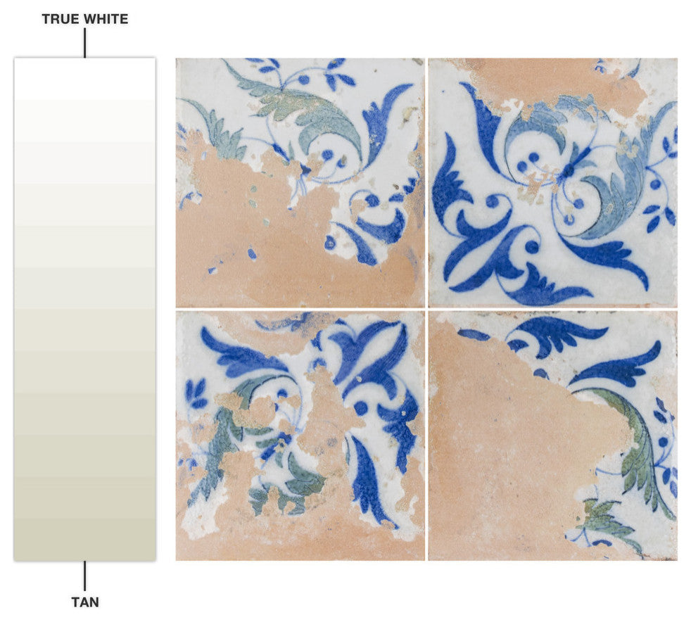 Kings Luxe Heritage Leaves Ceramic Floor and Wall Tile