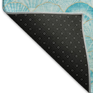 Addison Premium Washable Mayfield AMF181 Teal 5' x 7'6" Rug