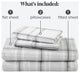Bare Home Cotton Flannel Sheet Set, Tartan Plaid, Queen