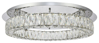 Monroe LED Light Chrome Flush Mount