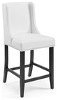 Baron Faux Leather Counter Stool-White
