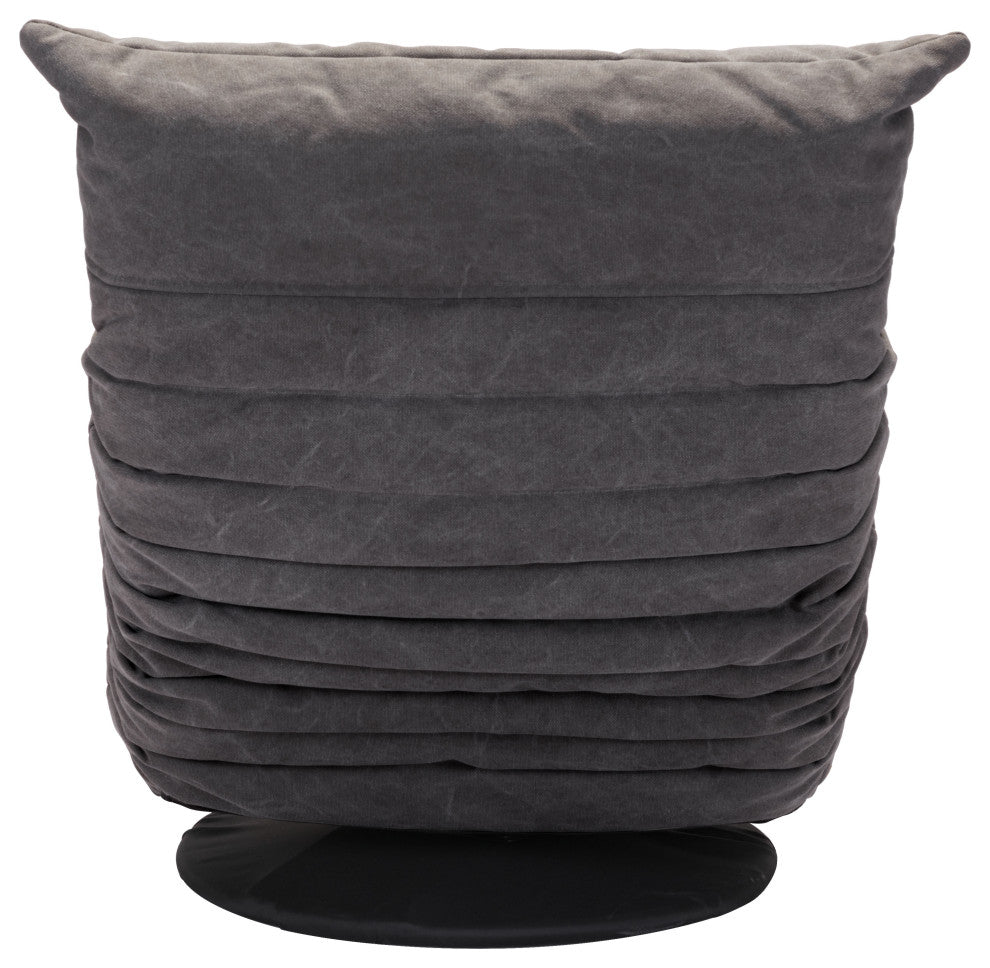 Down Low Swivel Chair Gray