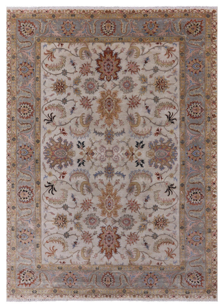 8' 10" X 12' 1" Persian Tabriz Hand-Knotted Wool Rug Q9015